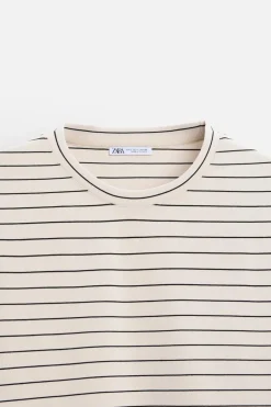 Discount CAMISETA JACQUARD RAYAS Hombre Camisetas