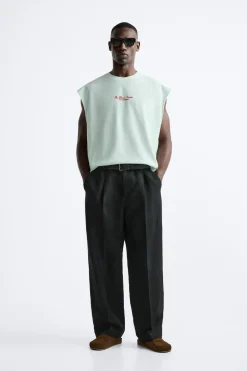 Outlet CAMISETA JACQUARD TEXTOS ESTAMPADOS Hombre Camisetas