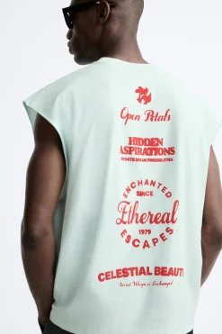 Outlet CAMISETA JACQUARD TEXTOS ESTAMPADOS Hombre Camisetas