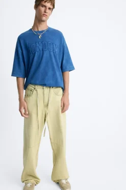 Clearance CAMISETA LAVADA TEXTO Hombre Camisetas