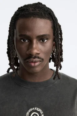 Outlet CAMISETA LAVADA TEXTOS Hombre Camisetas