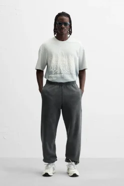 Fashion CAMISETA LAVADA TEXTOS Hombre Camisetas