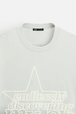 Fashion CAMISETA LAVADA TEXTOS Hombre Camisetas