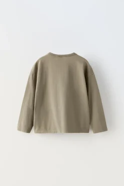 Niños ZARA 1½ - 6 Años·Camisetas|1½ - 6 Años·Camisetas<CAMISETA LISA BOLSILLO