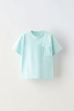 Niños ZARA 1½ - 6 Años·Camisetas|6 - 18 Meses·Camisetas<CAMISETA LISA BOLSILLO