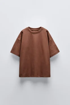 Niños ZARA 6 - 14 Años·Camisetas<CAMISETA LISA HEAVY WEIGHT