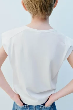 Niños ZARA 6 - 14 Años·Camisetas<CAMISETA LISA PESTAÑA