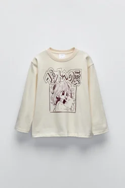 Niños ZARA 6 - 14 Años·Camisetas<CAMISETA MANGA BORDADO