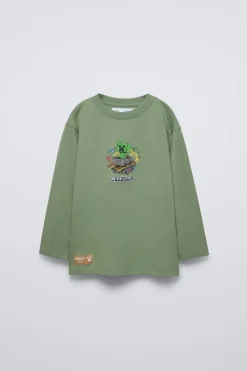 Niños ZARA 6 - 14 Años·Camisetas<CAMISETA MINECRAFT © MOJANG AB. ™