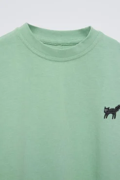 Niños ZARA 6 - 14 Años·Camisetas<CAMISETA MOTIVO BORDADO