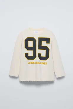 Niños ZARA 6 - 14 Años·Camisetas<CAMISETA NÚMERO PUNTILLA