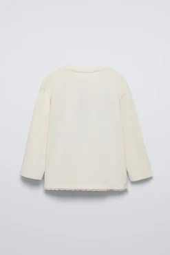 Niños ZARA 6 - 14 Años·Camisetas<CAMISETA NÚMERO PUNTILLA