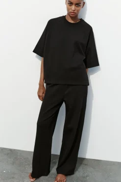 Online CAMISETA OVERSIZE INTERLOCK Mujer Sudaderas / Joggers