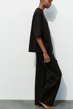 Online CAMISETA OVERSIZE INTERLOCK Mujer Sudaderas / Joggers