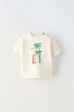 Niños ZARA 6 - 18 Meses·Camisetas<CAMISETA PALMERA