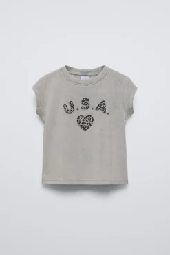 Niños ZARA 6 - 14 Años·Camisetas<CAMISETA PARCHE ANIMAL PRINT