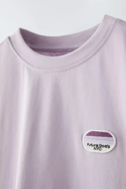 Niños ZARA 6 - 14 Años·Camisetas<CAMISETA PARCHE BORDADO