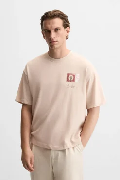 Hot CAMISETA PARCHE COMBINADO Hombre Camisetas