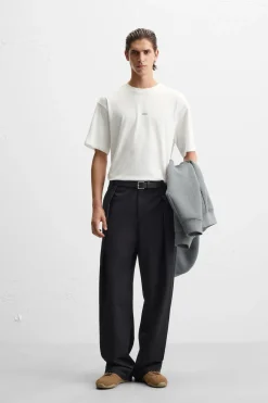 Fashion CAMISETA PARCHE COMBINADO Hombre Camisetas