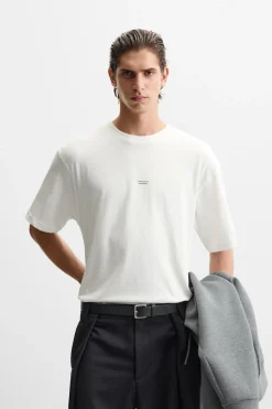 Fashion CAMISETA PARCHE COMBINADO Hombre Camisetas