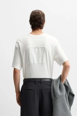 Fashion CAMISETA PARCHE COMBINADO Hombre Camisetas