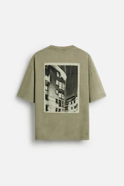 Hot CAMISETA PARCHE FOTOGRÁFICO Hombre Camisetas