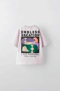 Niños ZARA 1½ - 6 Años·Camisetas|1½ - 6 Años·Camisetas<CAMISETA PARCHE SKATE