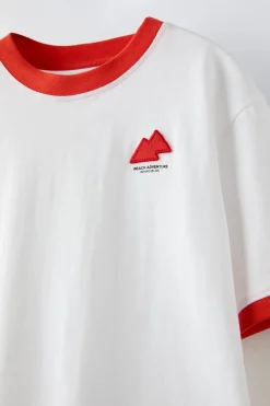 Niños ZARA 6 - 14 Años·Camisetas<CAMISETA PARCHE VIVOS