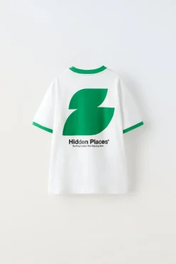 Niños ZARA 6 - 14 Años·Camisetas<CAMISETA PARCHE VIVOS