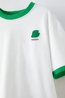 Niños ZARA 6 - 14 Años·Camisetas<CAMISETA PARCHE VIVOS