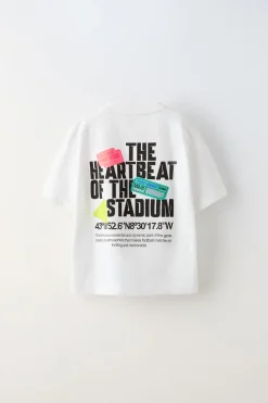 Niños ZARA 6 - 14 Años·Camisetas<CAMISETA PARCHES FLUOR