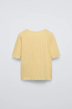 Niños ZARA 6 - 14 Años·Camisetas<CAMISETA POINTELLE BOTONES