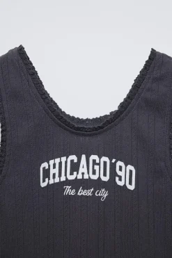 Niños ZARA 6 - 14 Años·Camisetas<CAMISETA POINTELLE VARSITY