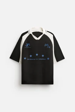 Online CAMISETA POLO COLOR BLOCK TEXTOS Hombre Camisetas|Polos