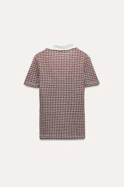 Fashion CAMISETA POLO JACQUARD Mujer Tops / Bodies