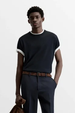 Best CAMISETA PUNTO 100% LANA LIMITED EDITION Hombre Jerséis / Chaquetas|Camisetas