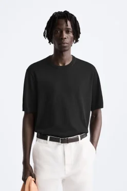 Clearance CAMISETA PUNTO ALGODÓN - SEDA Hombre Jerséis / Chaquetas|Camisetas