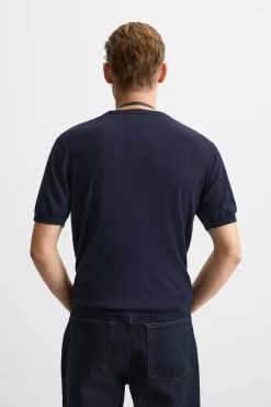 New CAMISETA PUNTO ALGODÓN - SEDA Hombre Camisetas