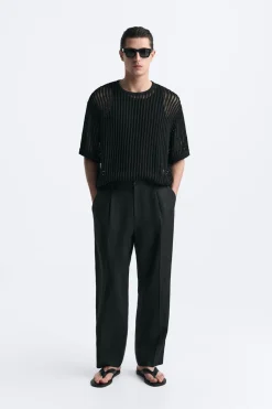 Discount CAMISETA PUNTO CALADO Hombre Jerséis / Chaquetas