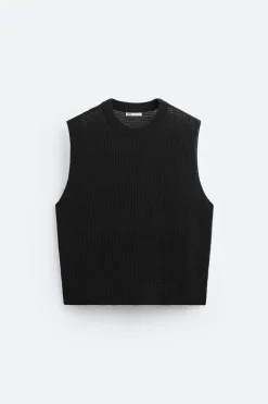 New CAMISETA PUNTO CALADOS Hombre Jerséis / Chaquetas|Camisetas