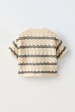 Niños ZARA 6 - 14 Años·Punto<CAMISETA PUNTO CROCHET