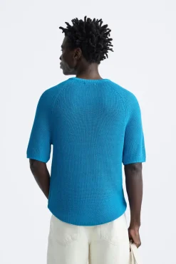 Outlet CAMISETA PUNTO CROPPED FIT Hombre Jerséis / Chaquetas