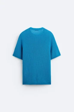 Outlet CAMISETA PUNTO CROPPED FIT Hombre Jerséis / Chaquetas