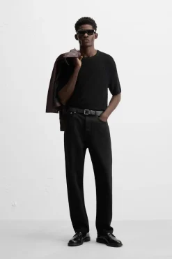 Sale CAMISETA PUNTO CROPPED FIT Hombre Jerséis / Chaquetas