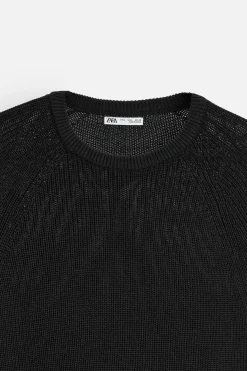 Sale CAMISETA PUNTO CROPPED FIT Hombre Jerséis / Chaquetas