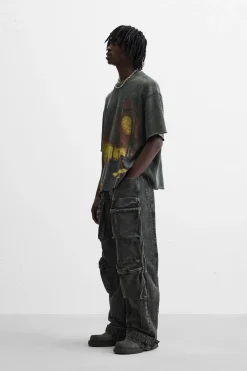 Outlet CAMISETA PUNTO ESTAMPADO Hombre Jerséis / Chaquetas|Camisetas