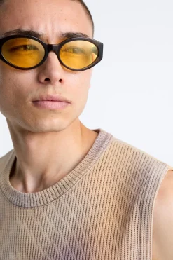 Sale CAMISETA PUNTO ESTAMPADO DEGRADADO Hombre Jerséis / Chaquetas|Camisetas