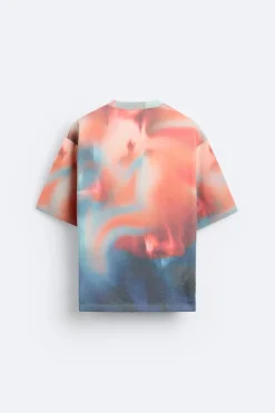 Fashion CAMISETA PUNTO ESTAMPADO ABSTRACTO Hombre Jerséis / Chaquetas|Camisetas