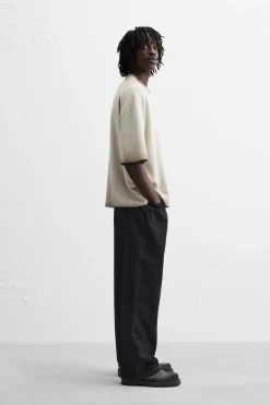 New CAMISETA PUNTO ESTAMPADO SPRAY Hombre Jerséis / Chaquetas|Camisetas