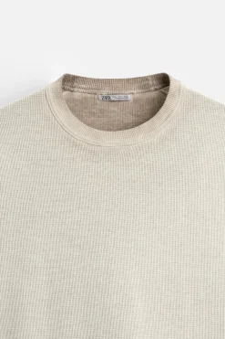 New CAMISETA PUNTO ESTAMPADO SPRAY Hombre Jerséis / Chaquetas|Camisetas